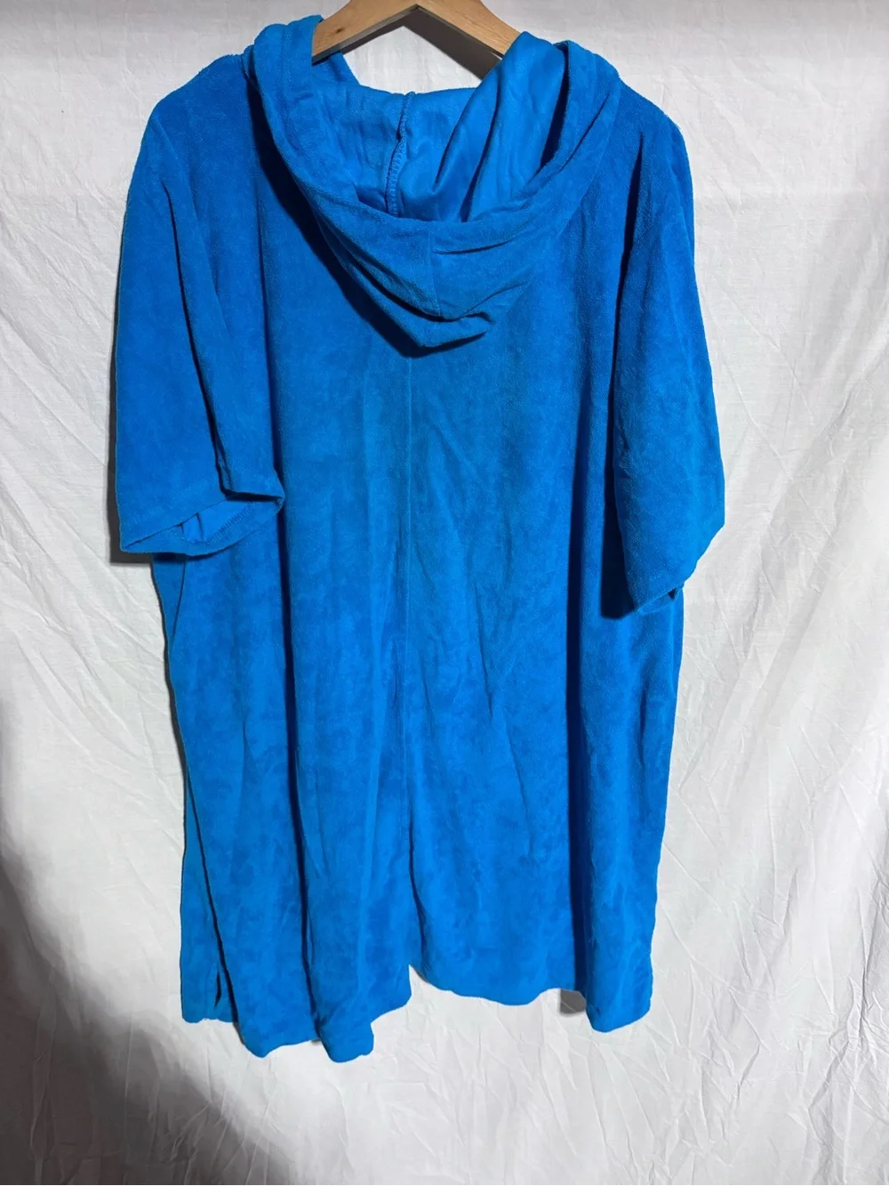 Swimsuits for All blue terry cloth swim cover towel One Size